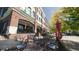 Outdoor seating at local restaurant with overhead canopy at 6916 Crestop Pl # F, Parker, CO 80138