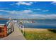 Scenic view of marina filled with boats docked in calm water with a clear sky and grassy shoreline at 11241 E Cimmarron Dr, Englewood, CO 80111