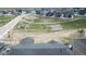 Aerial view of the home and surrounding community with parks and walking trails at 4536 Shady Path Ln, Castle Rock, CO 80104