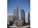 Stunning view of the building showcasing modern architecture and a sleek design against a clear blue sky at 525 18Th St # 1201, Denver, CO 80202
