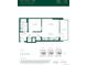 Urban one-bedroom floor plan featuring a balcony, open living area, kitchen, bedroom and bathroom at 525 18Th St # 1201, Denver, CO 80202