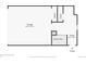 First floor plan showing the layout of the garage, foyer, closets and stairs at 5423 S Prince St # B, Littleton, CO 80120