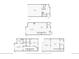 Floorplan of all floors including, garage, kitchen, living room, primary bedroom, and rooftop patio at 5423 S Prince St # B, Littleton, CO 80120