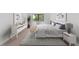 Comfortable bedroom with a large window, a neutral color palette, a cozy bed, and stylish decor at 14300 E Marina Dr # 306, Aurora, CO 80014