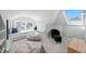 Bedroom with window seat, skylight, two cozy beanbag chairs and unique architecture at 4045 E 18Th Ave, Denver, CO 80220