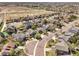 Scenic aerial view of a suburban neighborhood featuring well-maintained homes and green spaces at 2602 E 145Th Ave, Thornton, CO 80602