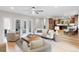 Spacious living room boasts neutral tones, hardwood floors, and an open layout at 4505 S Yosemite St # 362, Denver, CO 80237