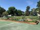 Community garden, tennis courts, and lawn areas provide recreational and green space for residents at 5875 E Iliff Ave # 203, Denver, CO 80222