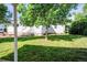 Spacious backyard with lush green grass and mature trees offering shade at 505 Maple St, Golden, CO 80403