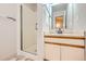 Clean bathroom with walk-in shower and neutral vanity at 20 S Boulder Cir # 2303, Boulder, CO 80303