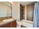 Stylish bathroom featuring modern fixtures, including a shower and vanity at 9300 E Florida Ave # 1101, Denver, CO 80247