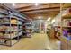Finished basement offering lots of storage space and shelving units for organization at 1428 S County Road 23E, Berthoud, CO 80513
