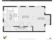 Simplified floorplan showcasing kitchen, dining area, and living room layout at 1270 Winona Ct, Denver, CO 80204
