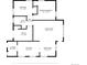 Floor plan of the house including kitchen, bedrooms, living room, and dining area at 2681 Leyden St, Denver, CO 80207