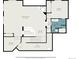 Floor plan displaying basement layout with recreation room, bedrooms, wet bar and utility spaces at 19379 W 57Th Pl, Golden, CO 80403