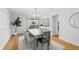 Stylish dining room featuring modern accents and sliding glass doors at 1050 S Monaco Pkwy # 68, Denver, CO 80224