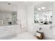 Spa-like bathroom with double vanity and shower at 3048 Stout St, Denver, CO 80205