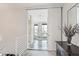 Bright hallway with modern sliding doors at 3048 Stout St, Denver, CO 80205