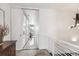 Bright hallway with modern sliding doors at 3048 Stout St, Denver, CO 80205