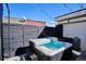 Relaxing hot tub in private backyard setting at 3048 Stout St, Denver, CO 80205