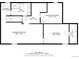 Floor plan featuring the laundry, bathroom, recreation room, bedroom and electrical room on the lower level at 9790 E 5Th Ave, Aurora, CO 80010