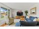 Bright living room featuring a comfortable sofa, large windows, and stylish decor, perfect for relaxation and entertainment at 9790 E 5Th Ave, Aurora, CO 80010