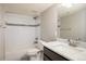 Bathroom with a shower and tub combination, and a marble vanity at 3504 Newton St, Denver, CO 80211