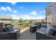 Spacious outdoor deck with comfortable seating and panoramic neighborhood views for outdoor enjoyment at 20855 Park Hollow Dr, Parker, CO 80138