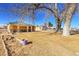 Expansive backyard view showcases mature trees and landscaping at 724 County Road 37, Brighton, CO 80603