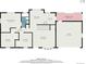 Detailed floor plan featuring bedrooms, living area, dining area, kitchen, and screened porch at 7960 Estes Ct, Arvada, CO 80005