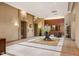 Elegant lobby area with tile flooring, modern elevators, and a comfortable seating area at 1411 Wynkoop St # 804, Denver, CO 80202
