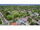 Breathtaking aerial view of a neighborhood park and lush green landscape in a desirable residential neighborhood at 220 Glencoe St, Denver, CO 80220