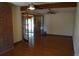 Bright living room featuring hardwood floors and glass panel doors at 6775 S Sherman St, Centennial, CO 80122