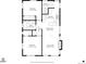 Detailed floor plan of the house with dimensions showing layout of rooms at 4344 Wyandot St, Denver, CO 80211