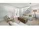 Cozy living room featuring neutral tones and an open layout with a view to an upper-level at 1380 Holly E Dr, Broomfield, CO 80020