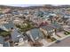 Houses with well-kept lawns and vibrant colors creates a welcoming neighborhood atmosphere at 3502 First Light Dr, Castle Rock, CO 80109