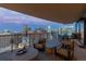 Balcony seating area offering incredible city views at night, perfect for relaxing or entertaining at 1133 14Th St # 3320, Denver, CO 80202