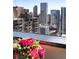 Amazing city view with flower arrangement foreground at 1133 14Th St # 3320, Denver, CO 80202