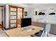Bright office space with marble sliding doors and built-in storage cabinets at 1133 14Th St # 3320, Denver, CO 80202