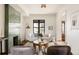 Elegant living area with a tiled fireplace, hardwood floors, and contemporary furnishings at 940 N Ogden, Denver, CO 80218