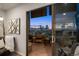 Inviting balcony features an incredible city skyline view, seating, and seamless indoor/outdoor living at 800 N Pearl St # 1203, Denver, CO 80203