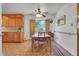 Cozy dining room featuring a wooden table set, natural light, and access to kitchen at 15065 Huron St, Broomfield, CO 80023