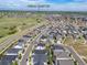 An aerial view of the neighborhood with Quincy Reservoir in the distance from 21893 E Tufts Cir, Aurora, CO at 21893 E Tufts Cir, Aurora, CO 80015