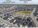 Aerial view of the neighborhood with labels for Walmart, Denver International Airport, Oak Park, and E Tufts Cir at 21893 E Tufts Cir, Aurora, CO 80015