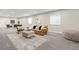 Finished basement living room with neutral walls, plush carpet, and comfortable seating area at 21893 E Tufts Cir, Aurora, CO 80015