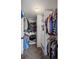 Spacious walk-in closet with built-in shelving and ample storage space at 10407 Strasburg Way, Parker, CO 80134