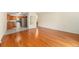 Hardwood floors flow through the kitchen and living spaces, creating a seamless look at 3144 S Wheeling Way # 106, Aurora, CO 80014