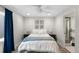 Cozy basement bedroom with a queen bed and direct bathroom access at 9392 Anvil St, Arvada, CO 80007