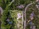 Aerial shot of a home with 0.9 acres, nestled among mature trees, featuring a private and serene setting at 207 Kelly E Rd, Boulder, CO 80302