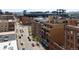 Beautiful aerial view of the city showcasing the surrounding neighborhood and nearby stadium at 2245 Blake St # C, Denver, CO 80205